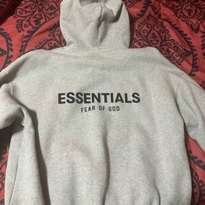Fear of God ESSENTIALS Men's Dark grey Pullover Hoodie